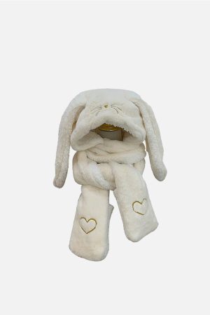 Concert Outfit Three In One Big Ear Warmth Gloves Scarf Hat