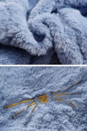 Concert Outfit Three In One Big Ear Warmth Gloves Scarf Hat