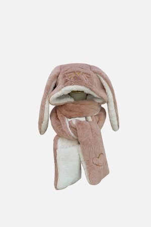 Concert Outfit Three In One Big Ear Warmth Gloves Scarf Hat