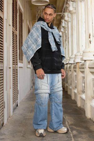 Concert Outfit Tie-Dye Contrasting Print Pullover Hoodie