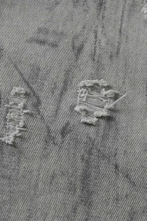 Concert Outfit Tie-Dye Denim Bomber Jacket