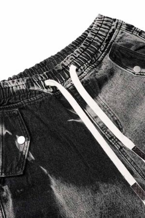 Concert Outfit Tie-Dye Drawstring Cargo Jorts