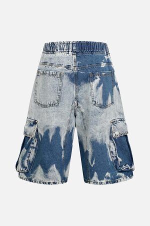 Concert Outfit Tie-Dye Drawstring Cargo Jorts
