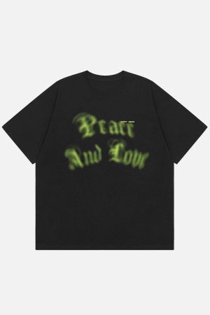 Concert Outfit Tie Dye Flocked Star Tee