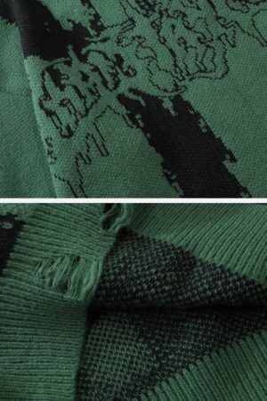 Concert Outfit Tie Dye Letter Print Sweater