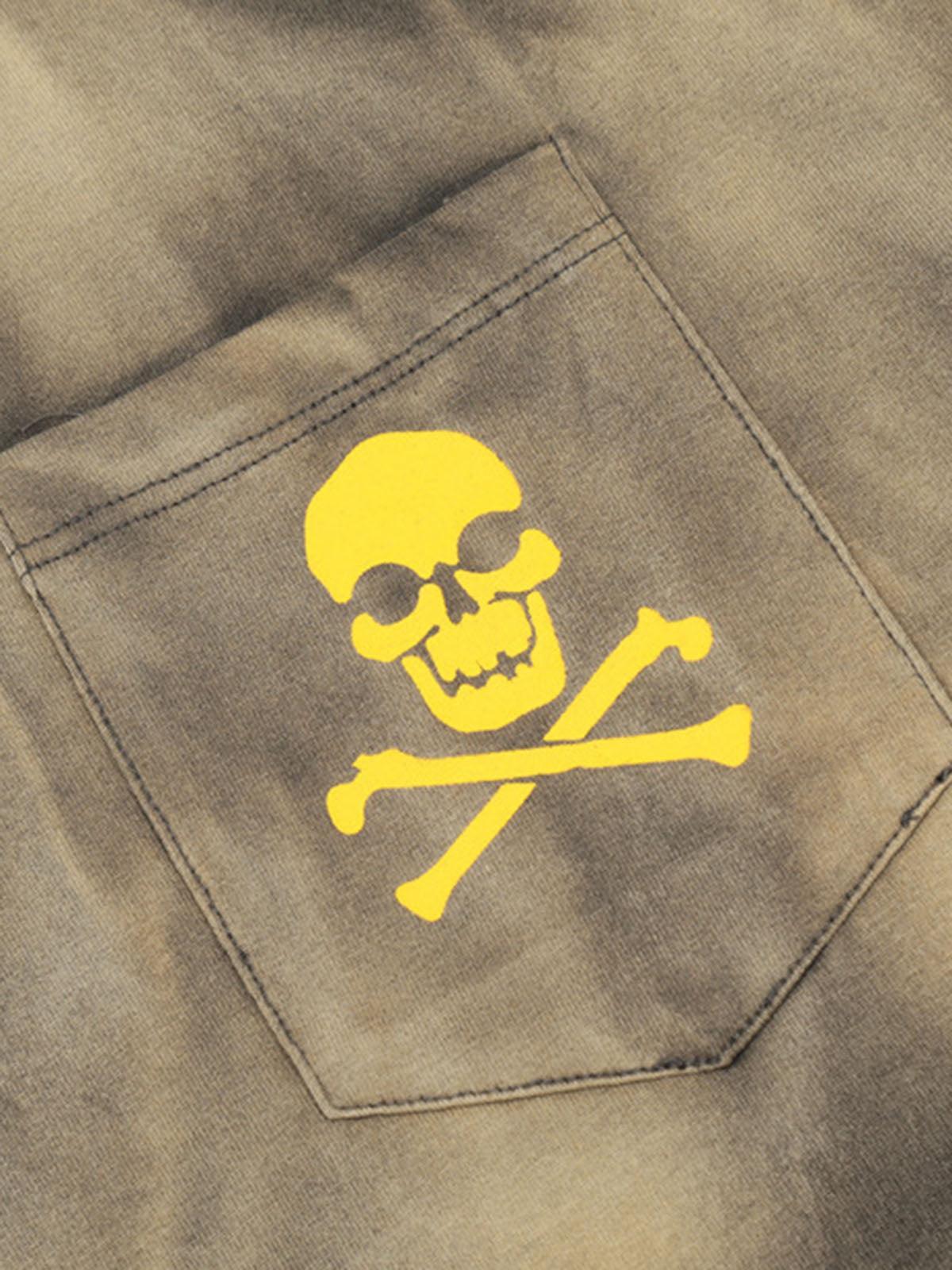 Concert Outfit Tie-Dye Skull Print T-Shirt Concert Outfit Tie-Dye Skull Print T-Shirt