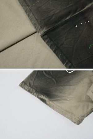 Concert Outfit Tie Dye Splash Ink Washed Tee