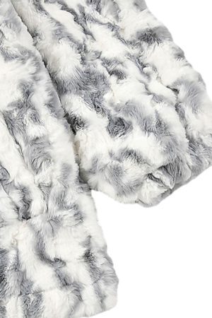 Concert Outfit Tie-Dye Stand Collar Sherpa Jacket