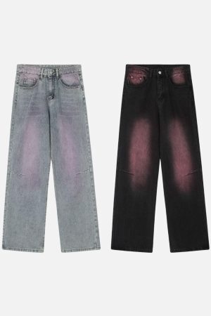 Concert Outfit Tie Dye Washed Jeans