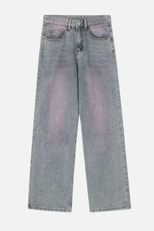 Concert Outfit Tie Dye Washed Jeans