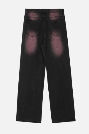 Concert Outfit Tie Dye Washed Jeans