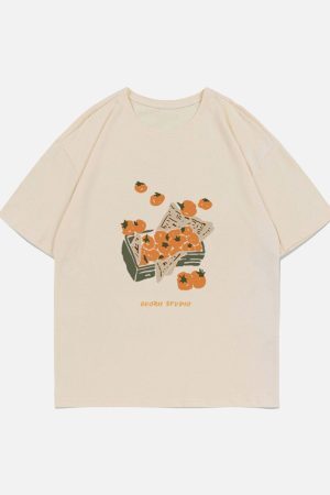 Concert Outfit Tomatoes Print Tee