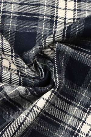 Concert Outfit Towel Embroidered Plaid Shirt