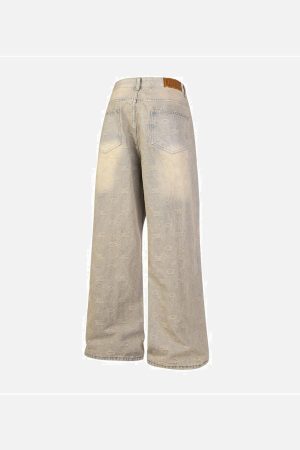 Concert Outfit Towel Embroidery Jeans