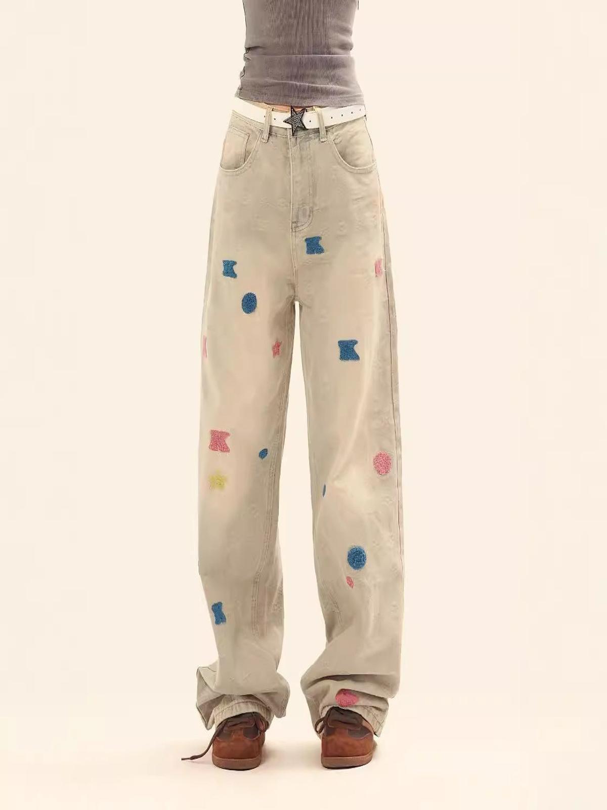 Concert Outfit Towel Embroidery Jeans Concert Outfit Towel Embroidery Jeans