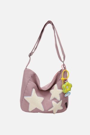 Concert Outfit Towel Embroidery Star Shoulder Bag