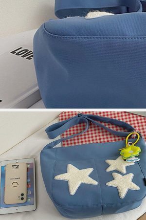 Concert Outfit Towel Embroidery Star Shoulder Bag