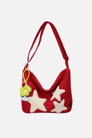 Concert Outfit Towel Embroidery Star Shoulder Bag