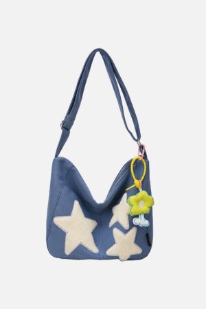Concert Outfit Towel Embroidery Star Shoulder Bag