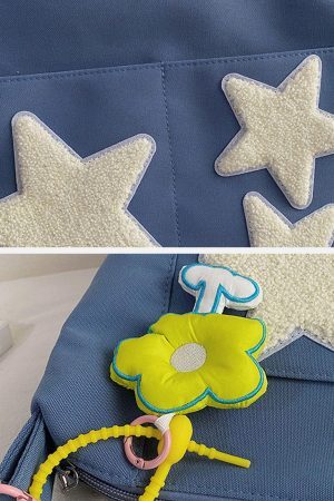 Concert Outfit Towel Embroidery Star Shoulder Bag