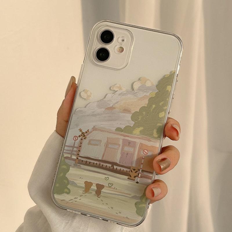 Concert Outfit Train Painting Mobile Phone Case For iPhone Concert Outfit Train Painting Mobile Phone Case For iPhone