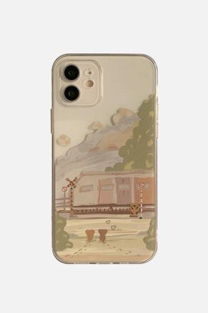 Concert Outfit Train Painting Mobile Phone Case For iPhone