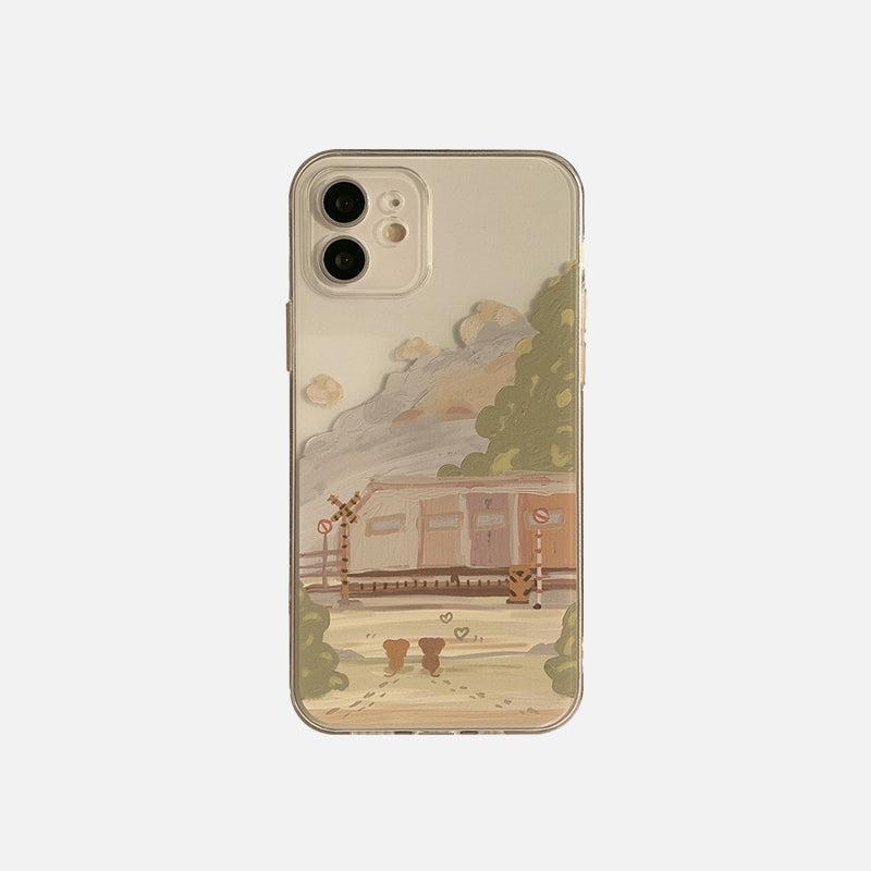 Concert Outfit Train Painting Mobile Phone Case For iPhone Concert Outfit Train Painting Mobile Phone Case For iPhone