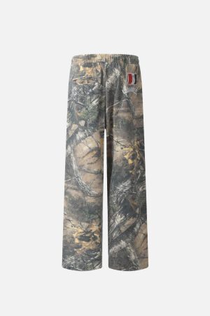 Concert Outfit Tree Branches Digital Print Drapey Pants