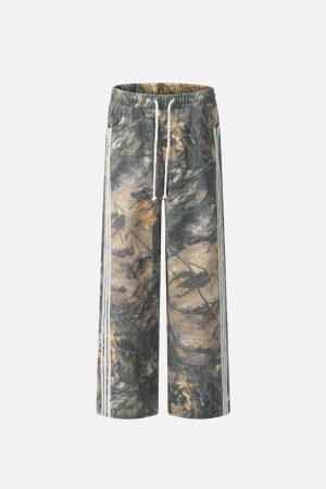 Concert Outfit Tree Branches Digital Print Drapey Pants
