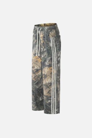 Concert Outfit Tree Branches Digital Print Drapey Pants