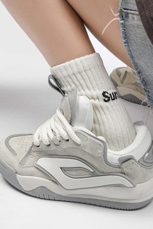 Concert Outfit Trendy And Versatile Thick-Soled Board Shoes