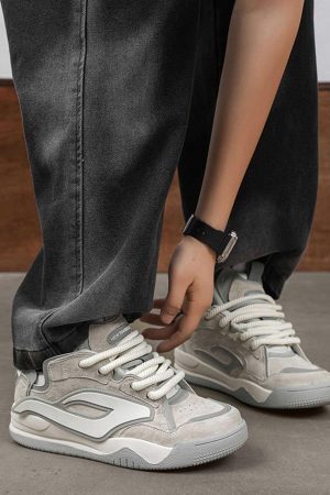 Concert Outfit Trendy And Versatile Thick-Soled Board Shoes