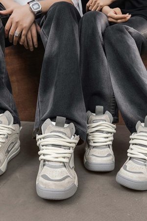 Concert Outfit Trendy And Versatile Thick-Soled Board Shoes