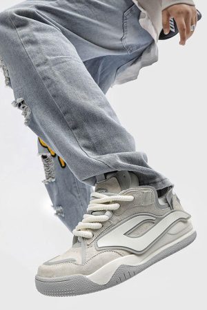 Concert Outfit Trendy And Versatile Thick-Soled Board Shoes