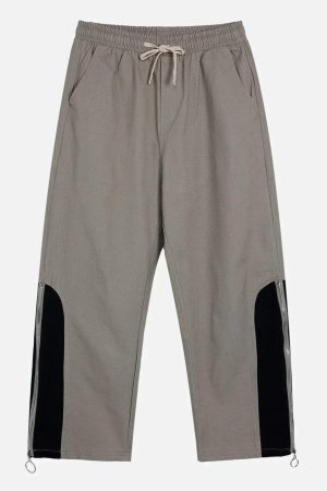 Concert Outfit Trendy Zipper Straight-Leg Pants