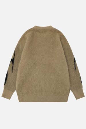 Concert Outfit Tribal Jacquard Knit Sweater