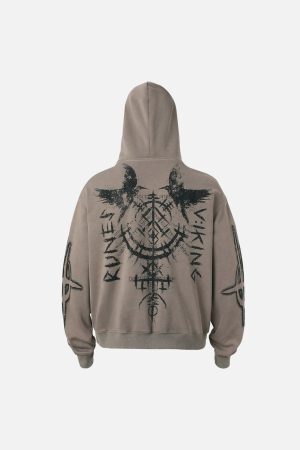 Concert Outfit Triple Eye Graphic Hoodie