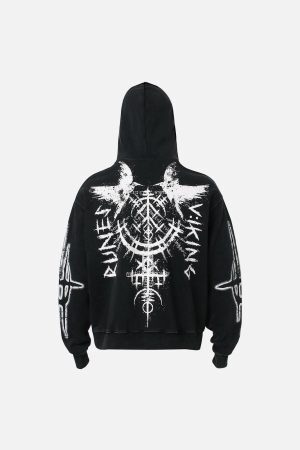 Concert Outfit Triple Eye Graphic Hoodie