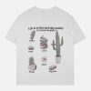 Concert Outfit Tropical Plant Print Tee