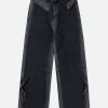 Concert Outfit Turn-Over Waistband Wide-Leg Jeans
