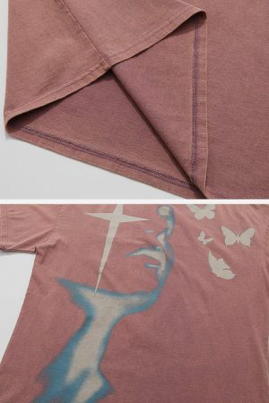 Concert Outfit Twinkling Star Pattern Tee