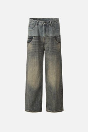 Concert Outfit Two Layer Loose Jeans