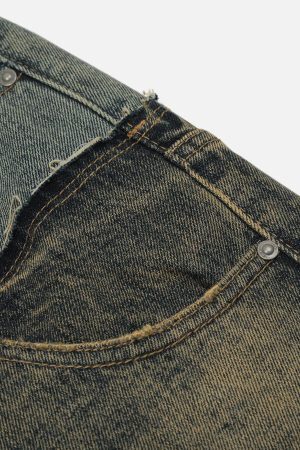 Concert Outfit Two Layer Loose Jeans