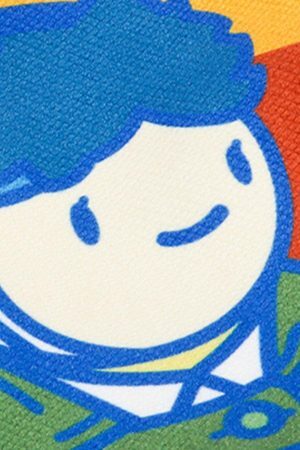 Concert Outfit Van Gogh Cartoon Printed Crossbody Bag