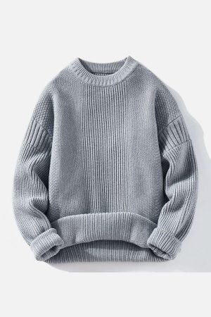 Concert Outfit Vertical Striped Knit Sweater