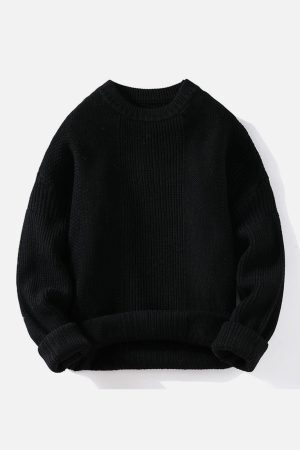 Concert Outfit Vertical Striped Knit Sweater