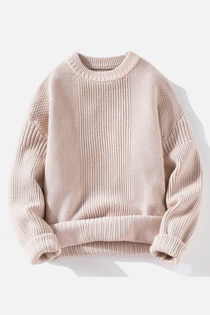 Concert Outfit Vertical Striped Knit Sweater