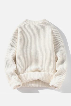 Concert Outfit Vertical Striped Knit Sweater