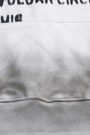 Concert Outfit Vinatge Distressed Gradient Hoodie