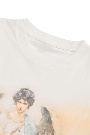 Concert Outfit Vintage Angel Graphic Long Sleeve T-Shirt